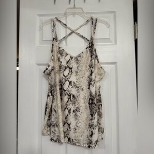 Papermoon Black and White Asymmetrical Backless Camisole